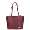 Karen rostbőr táska 2516 bordó virág