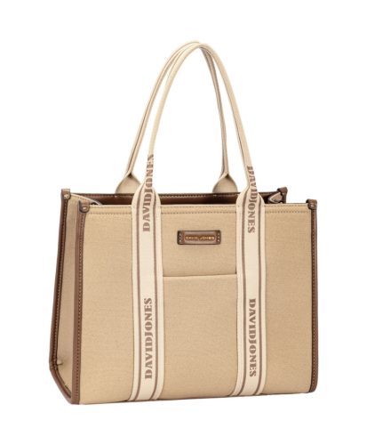 David Jones női kézitáska CM7460-1 barna bézs