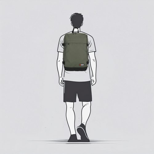 Enrico Benetti 54688 olive Ryanair és Wizzair hátizsák kézipoggyász