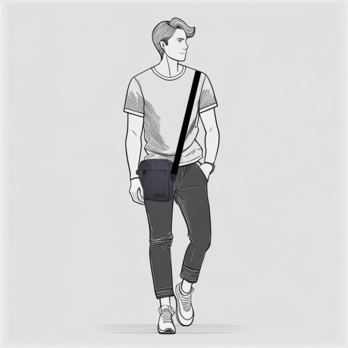 Enrico Benetti 46228 002 kek férfi oldaltáska