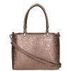 Karen rostbőr táska D 687 bronz virág