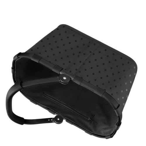 Reisenthel carrybag frame glossy dots black kosár BK7076