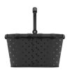 Reisenthel carrybag frame glossy dots black kosár BK7076