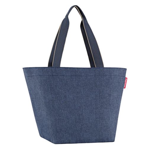 Reisenthel shopper M herringbone dark blue válltáska ZS4113