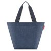 Reisenthel shopper M herringbone dark blue válltáska ZS4113