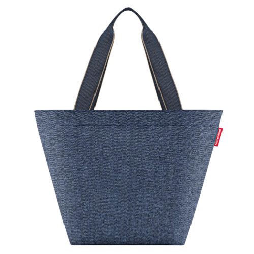 Reisenthel shopper M herringbone dark blue válltáska ZS4113