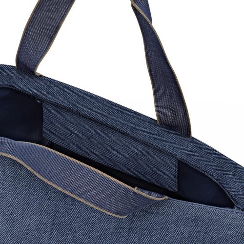 Reisenthel shopper M herringbone dark blue válltáska ZS4113