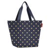 Reisenthel shopper M metallic dots blue válltáska ZS4117