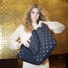 Reisenthel shopper M metallic dots blue válltáska ZS4117
