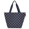 Reisenthel shopper M metallic dots blue válltáska ZS4117