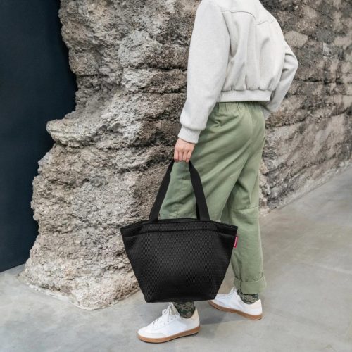 Reisenthel shopper M mesh black válltáska ZS7082