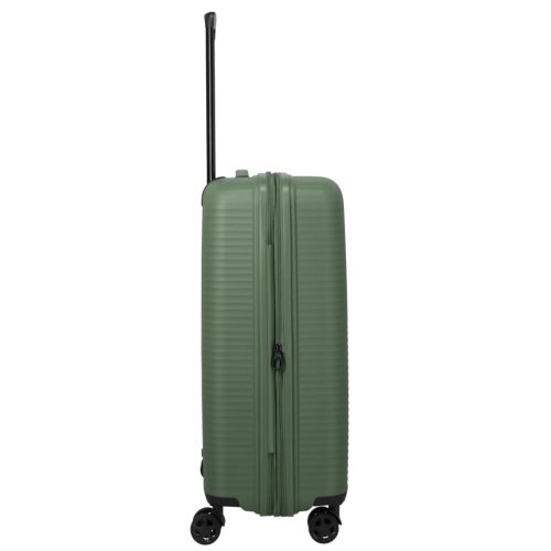 Travelite Air Striple M zöld bővíthető közepes méretű bőrönd