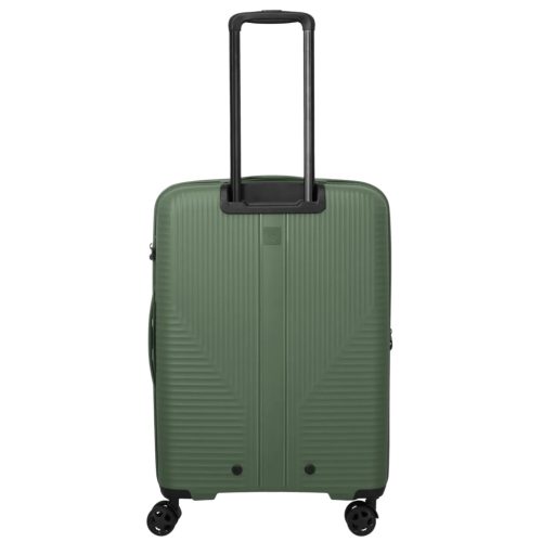 Travelite Air Striple M zöld bővíthető közepes méretű bőrönd