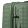 Travelite Air Striple M zöld bővíthető közepes méretű bőrönd