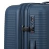 Travelite Air Striple M kék bővíthető közepes méretű bőrönd