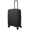 Travelite Air Striple M fekete bővíthető közepes méretű bőrönd