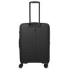 Travelite Air Striple M fekete bővíthető közepes méretű bőrönd