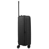 Travelite Air Striple M fekete bővíthető közepes méretű bőrönd