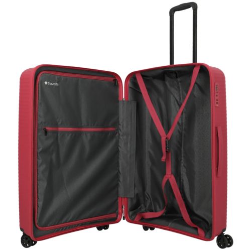 Travelite Air Striple L piros nagy méretű bőrönd