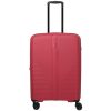 Travelite Air Striple M piros bővíthető közepes méretű bőrönd