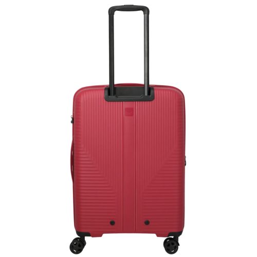 Travelite Air Striple M piros bővíthető közepes méretű bőrönd