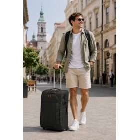   Travelite Briize M fekete közepes gurulós utazótáska 91018-01