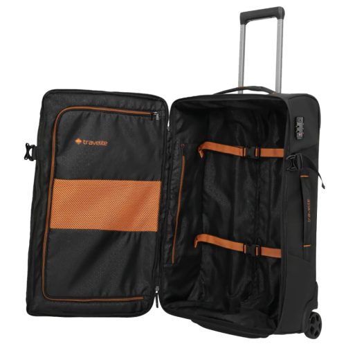 Travelite Briize M fekete közepes gurulós utazótáska 91018-01