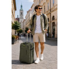   Travelite Briize M olive közepes gurulós utazótáska 91018-86