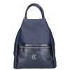 Karen D 694 kék rostbőr női táska