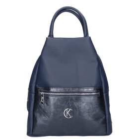 Karen D 694 kék rostbőr női táska