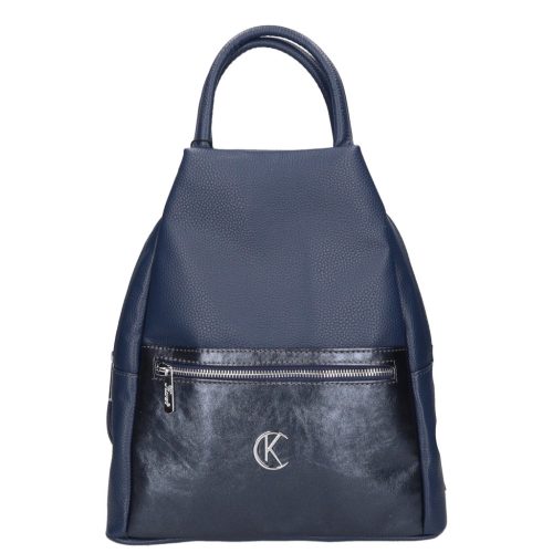 Karen D 694 kék rostbőr női táska