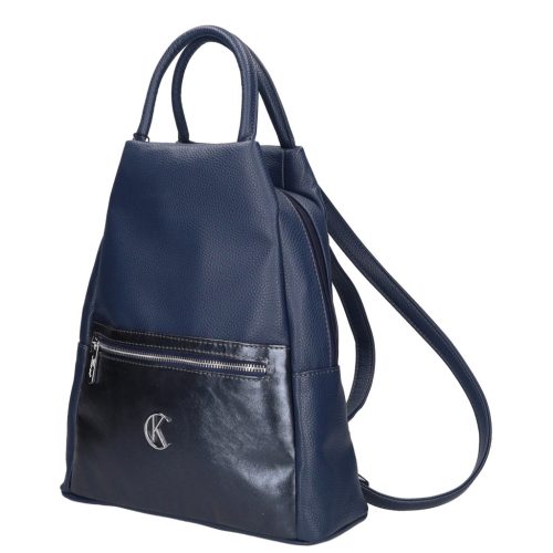 Karen D 694 kék rostbőr női táska