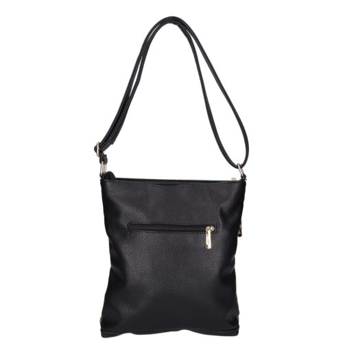 Karen 9508 fekete drapp rostbőr női táska