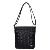 Karen D 693 bis fekete fonott rostbőr női táska