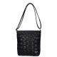 Karen D 693 bis fekete fonott rostbőr női táska