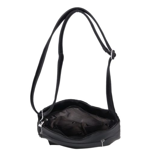 Karen D 693 bis fekete nyomott rostbőr női táska