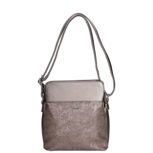 Karen D 214 bronz virág rostbőr női táska