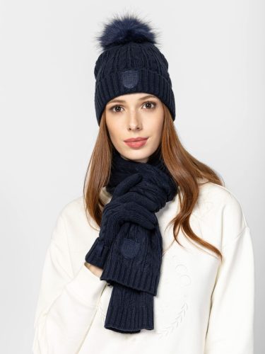 Heavy Tools POLLY25 navy női kötött sál