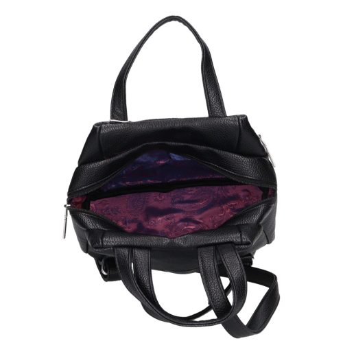 Chiara rostbőr táska K 7044 fekete lakk kroko