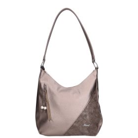 Karen 2397 bronz virág rostbőr női táska