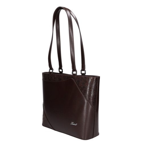 Karen 1522 barna fényes virág rostbőr női válltáska