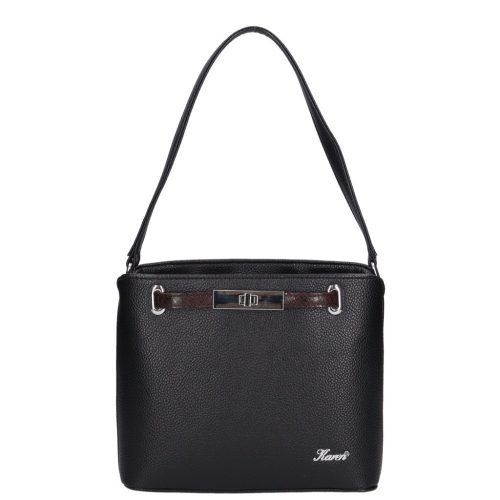 Karen 1654 fekete barna rostbőr táska