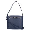 Karen 1654 kék rostbőr táska