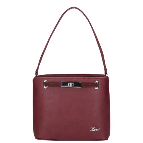 Karen 1654 bordó rostbőr táska