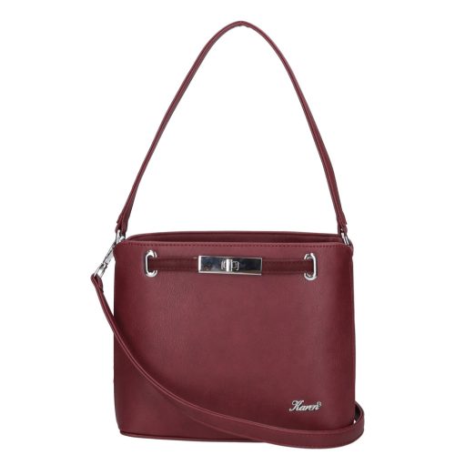 Karen 1654 bordó rostbőr táska