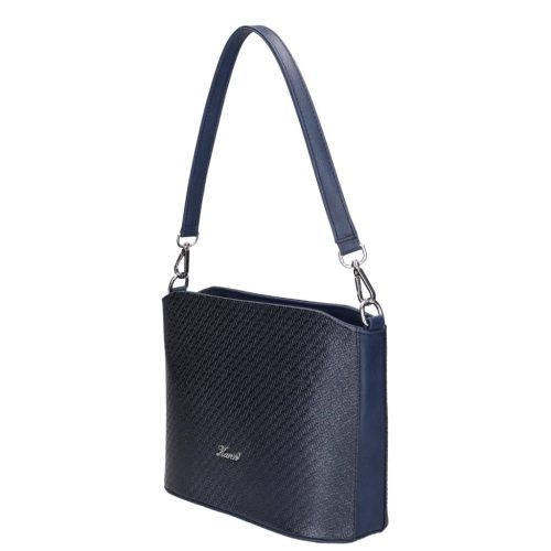 Karen S 087 kék rostbőr táska