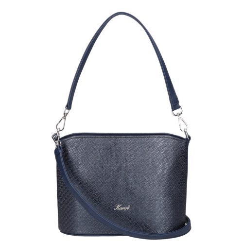 Karen S 087 kék rostbőr táska