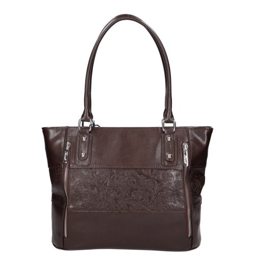 Karen N 087 barna virág rostbőr táska