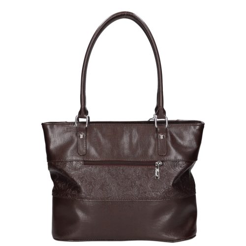 Karen N 087 barna virág rostbőr táska