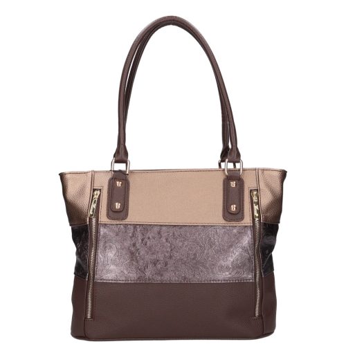 Karen N 087 barna bronz rostbőr táska